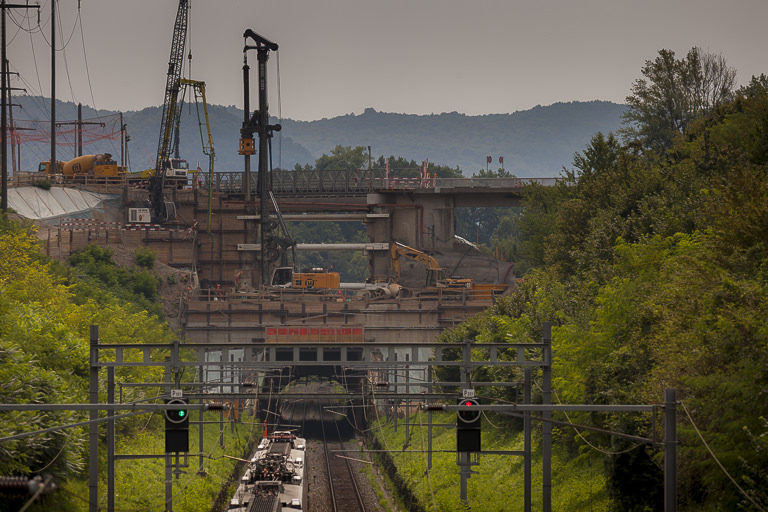 Coldrerio: Tunnelersatz unter Betrieb